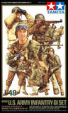 Tamiya 32513 1/48 Scale Model Kit WWII US Army Infantry GI Figure Set Model