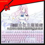 Blue Archive PBT Transparent Keycaps 108 Keys Cherry MX Mechanical Keyboard Gift Model