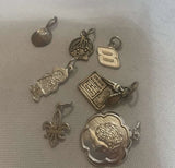 Assorted Sterling Silver Charms 7 Pcs Charms