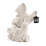 Specter Statue with Cat Halloween Specter with Walking Cat Tabletop for Model