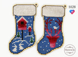 DIY cross stitch kit on wood "Socks" Model