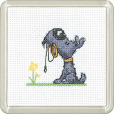 Heritage counted cross stitch kit Aida "Walkies", CGWA1585-A, Coaster size 7,5x7 Model
