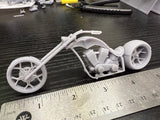 1/25 3d 12k Printed Custom Chopper Kit Model