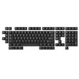 WOB Solid Black Color Keycap Set Cherry Profile Double Shot PBT Keycap Set Model