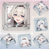 Anime Honkai Star Rail Transparent Cute Firefly Cross Keycaps for MX Keyboard Model