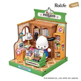 Rolife Pochacco's Bookstore DIY Miniature House Kit 113 pcs Sanrio Japan Model