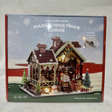 DIY Miniature House Warm Christmas Lodge With Music Box New Sealed Model