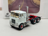 Top Shelf 1/64 Mack White F700 Alloy Trailer Diecast Car Truck Model Collection Model