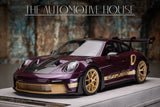 Porsche 911 GT3 RS (Purple/ Gold) [FuelMe Model] 1/18 scale Model