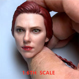 1/6 Scale Endgame Black Widow Female Girl Head Carved Model 12in Action Figures Model