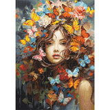 Luca-S counted cross stitch kit "Butterflies Magic", 29x40cm, DIY Model