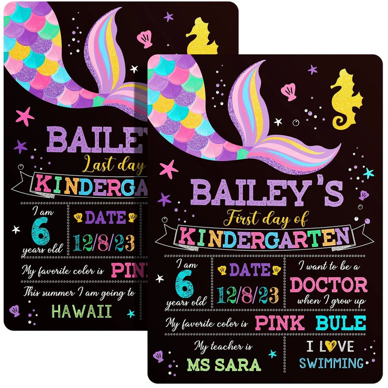 First Day and Last Day Chalkboard Back to School Chalkboard Reusable Board Si... Model