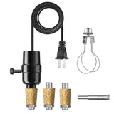 TWDRTDD Wine Bottle Light Fixture Kit with 9Mm Glass Drill Bit, DIY Lamp Kit Model