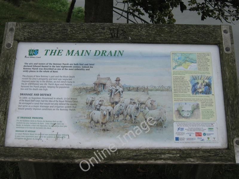 Photo 6x4 Information Board near St Rumwold's Church Bilsington Near the  c2010 Model