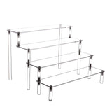Acrylic Stands for Display,4 Tier Clear Cupcakes Perfumes Figurines Display S... Model