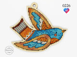 DIY cross stitch kit on wood "Oksanka" Model