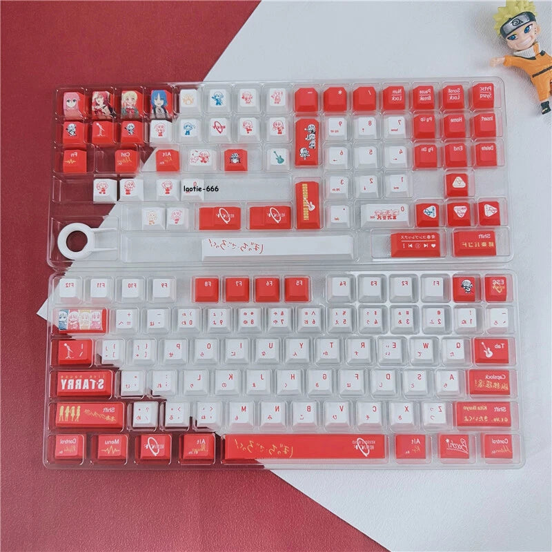BOCCHI THE ROCK Keycap 137 Keys Kita Ikuyo Dye-sub PBT for Cherry MX Keyboard Model