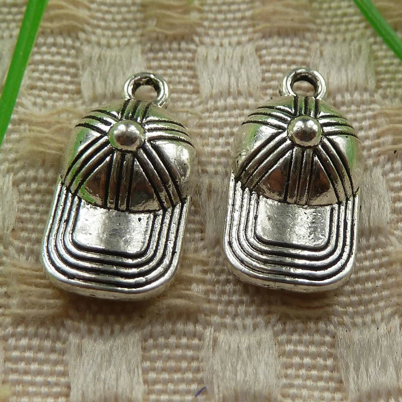 180 Pcs Tibetan Silver Casquette Charms Pendant 19X10MM S4274 DIY Jewelry Making Charms