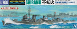 Aoshima 1/700 Scale Waterline Model Kit WWII IJN Japanese Destroyer Shiranui Model