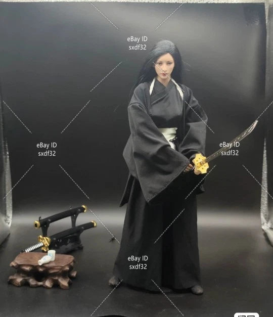 1/6 Black Kimono Clothes Outfit Model For 12" Female PH TBL JO Figure Body Toy Model