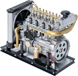 Mini Diesel Engine Model kit That Runs OHV 4-Cylinder, Metal Assembly, 300+pcs Model