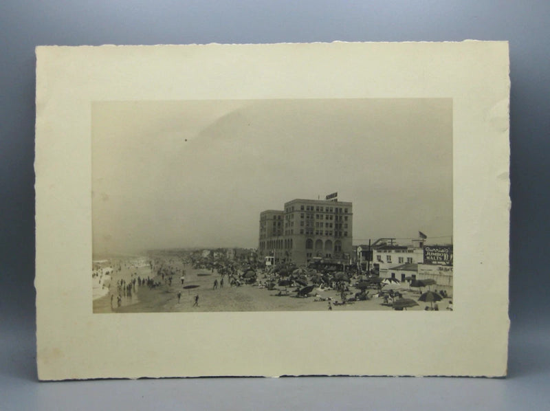 Vtg 30s Hermosa Beach Biltmore Hotel Currie's Diner Photo Paddle Surf Board Orig Model