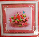 DIY 3D Ribbon Stitch Embellished Embroidery Kit - Flowers R024 Model