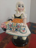 Large Vintage Olandesina Art Deco Essevi Dutch girl Figurine Sandro Vacchetti Model