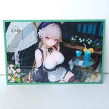 Herta Waifu Card Anime Green Glitter Girl Wall Art Oversized Board A5 Model