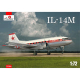 Amodel 72304 Plastic model airplane kit Scale 1:72 Ilyushin IL-14M kit modelling Model