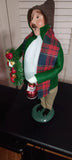 BYERS CHOICE CAROLER -2026 -ORNAMENT FAMILY MAN CAROLER- NEW Model