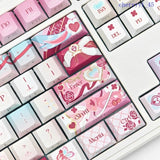 Elysia Side Printed PBT Keycap Honkai Impact 3 Anime Mechanical Keyboard Decor Model