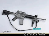 1:6 WWII M4A1 Gun Rifle Weapon Model For 12