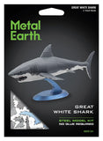 Fascinations Metal Earth GREAT WHITE SHARK 3D Steel Laser Cut Model Kit ME1008 Model