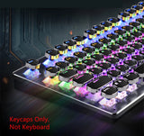 Steampunk Round Typewriter Backlit Keycap OEM for Cherry MX Mechanical Keyboard Model