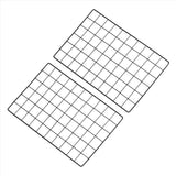 12"x20" Wire Grid Panel 2 Pcs Wall Grid Decorative Board Photo Display Black Model