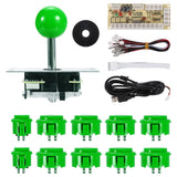 PC Joystick DIY Kit Arcade Game Joystick Parts ABS 5Pin for Classic Arcade Green Model