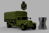 1:72 CITROEN TRUCK TYPE 45 WW2 German Wehrmacht 3D Model Kit Model