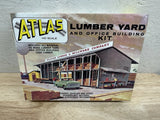 Vintage Atlas HO Scale Lumber Yard & Office Building Kit #750 - Open Box Model