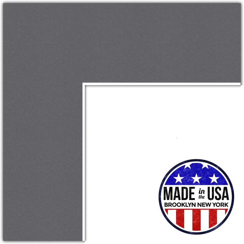 ArtToFrames Custom Gray Mountain Grey Picture Photo Frame Mat Matting Board LG Model