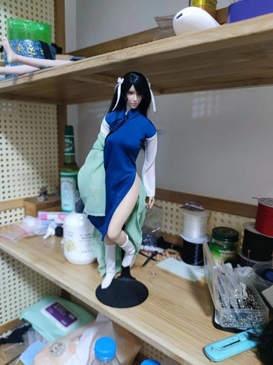 1Set 1/6 Anime Female Taoist Clothes Dress Model Fits for 12" Action Figure Model