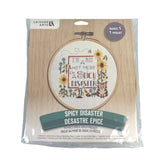 NEW Leisure Arts Spicy Disaster Cross Stitch Kit Craft Art Sunflower Cat Pepper Model