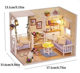Kitten Mini Doll House 3D Puzzle Assembly Model Building Kit living room, lounge Model