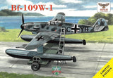 Messerschmitt Bf.109W-2 + beach trolley scale model kit 1/72 Sova Model 72032 Model