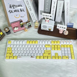 Anime Pikachu Pokemon PBT Keycaps set Dyesub for Cherry MX Mechanical Keyboards Model