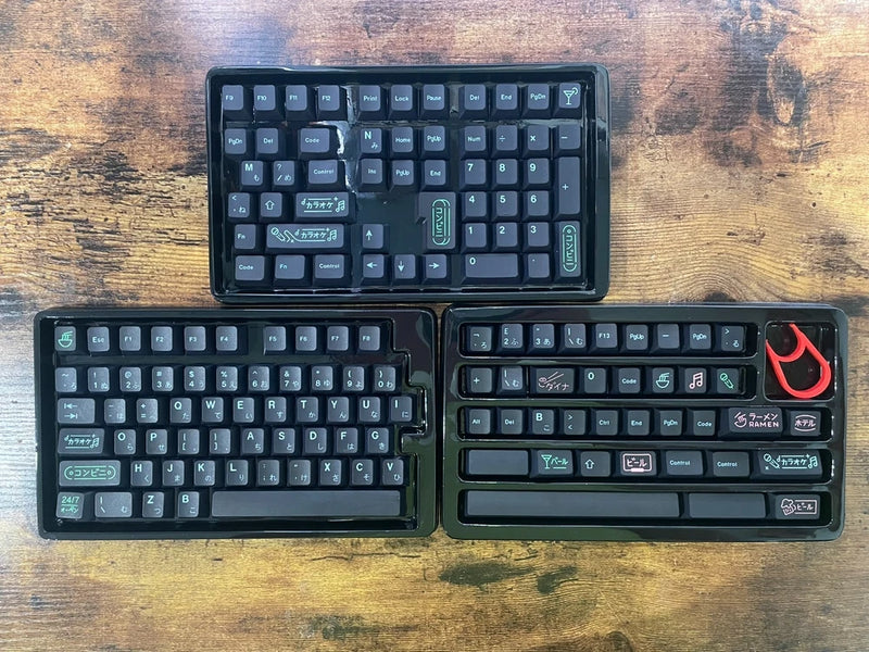 JOMKIZ Keycaps, 148 Keys Dye Sublimation Cherry Profile Keycaps Japanese Model