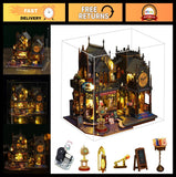 DIY Miniature Dollhouse Kit - Holo Magic City Wooden Model House for Adults Model