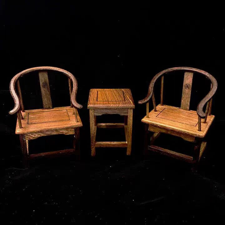1/6 Scale Wooden Chair & Table Model for 12" Figure Model