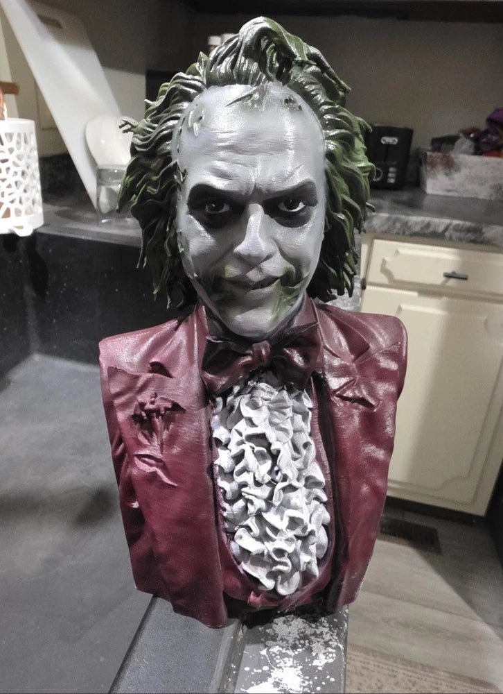 Beetlejuice Michael Keaton Bust Figurine Horror Movie Prop Display Cult Classic Model