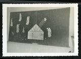 Vintage Photo Abstract CHILDREN DRAW NATIVITY SCENE ON SCHOOL CHALK BOARD Model
